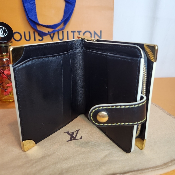 LOUIS VUITTON EUC SUHALI WALLET, In Noir/ Black MI1008 AUTHENTIC - Picture 4 of 16